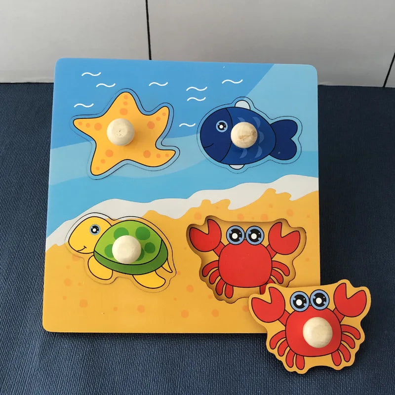 Wooden Puzzle Montessori Toys