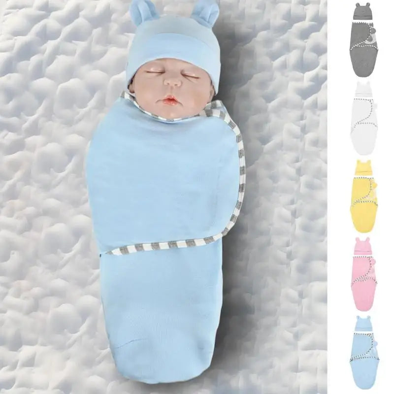 Baby Swaddle Blanket with Hat