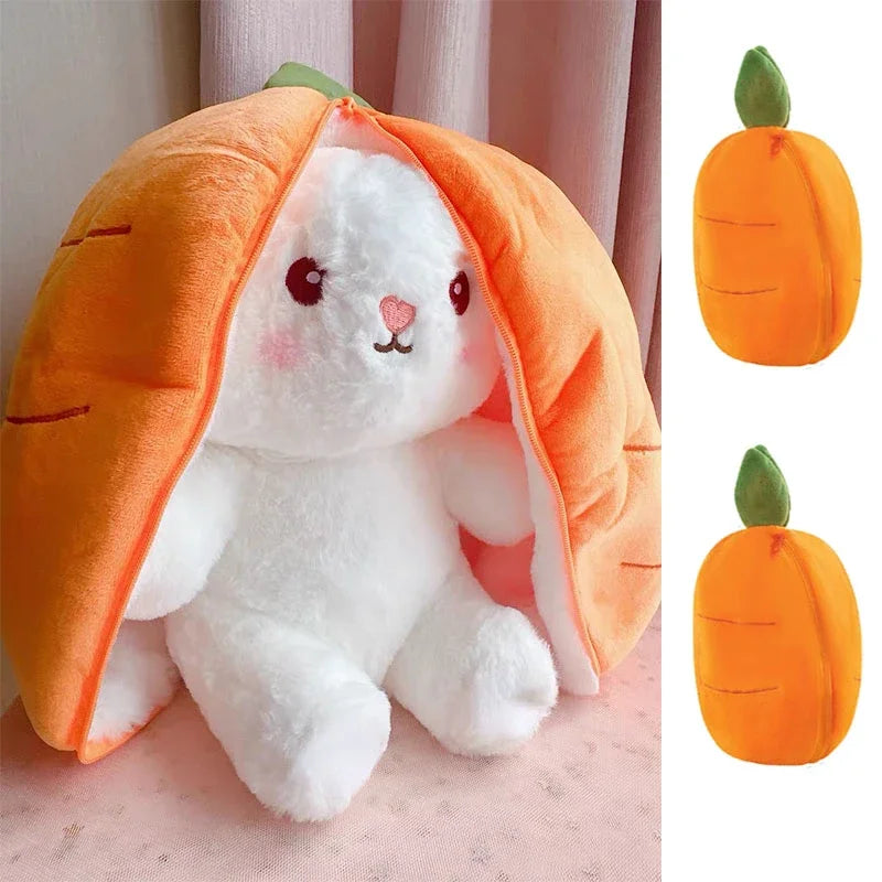 25cm Cute Strawberry Carrot Rabbit Plush Toy