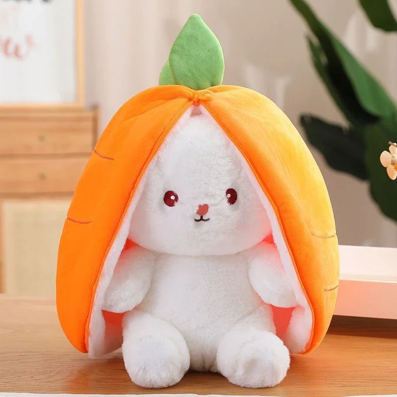 25cm Cute Strawberry Carrot Rabbit Plush Toy